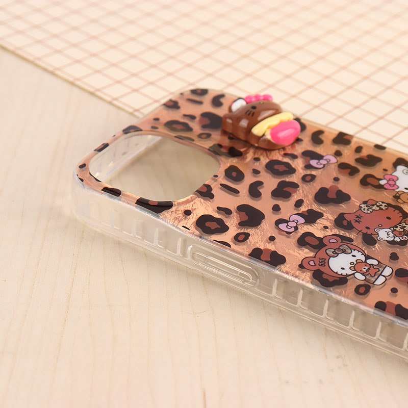 قاب IMD آیفون iPhone 13 / 14 طرح Kitty برجسته براق