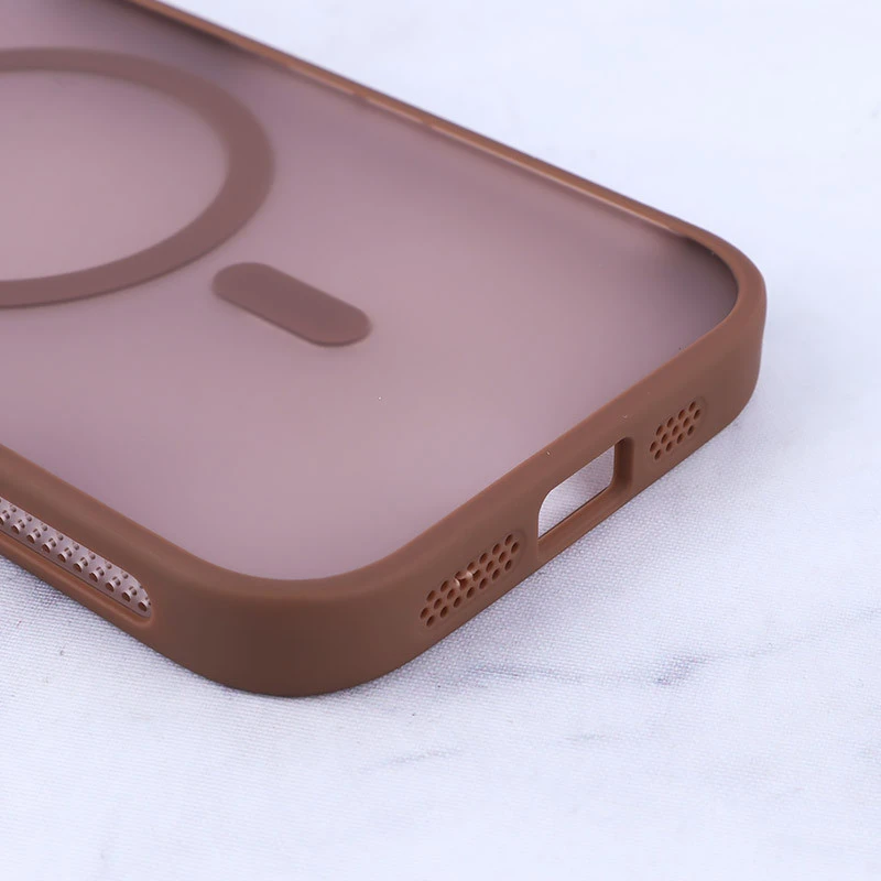 قاب مگ سیف استندشو با محافظ لنز رینگی آیفون iPhone 15 پشت مات