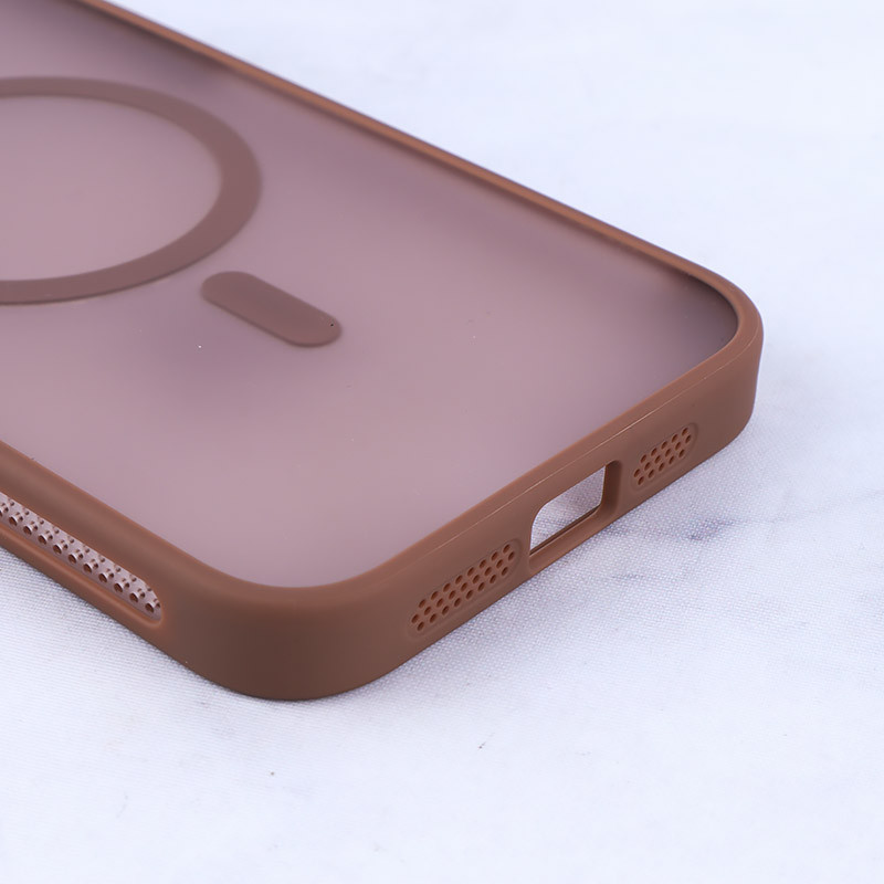 قاب مگ سیف استندشو با محافظ لنز رینگی آیفون iPhone 15 Pro Max پشت مات