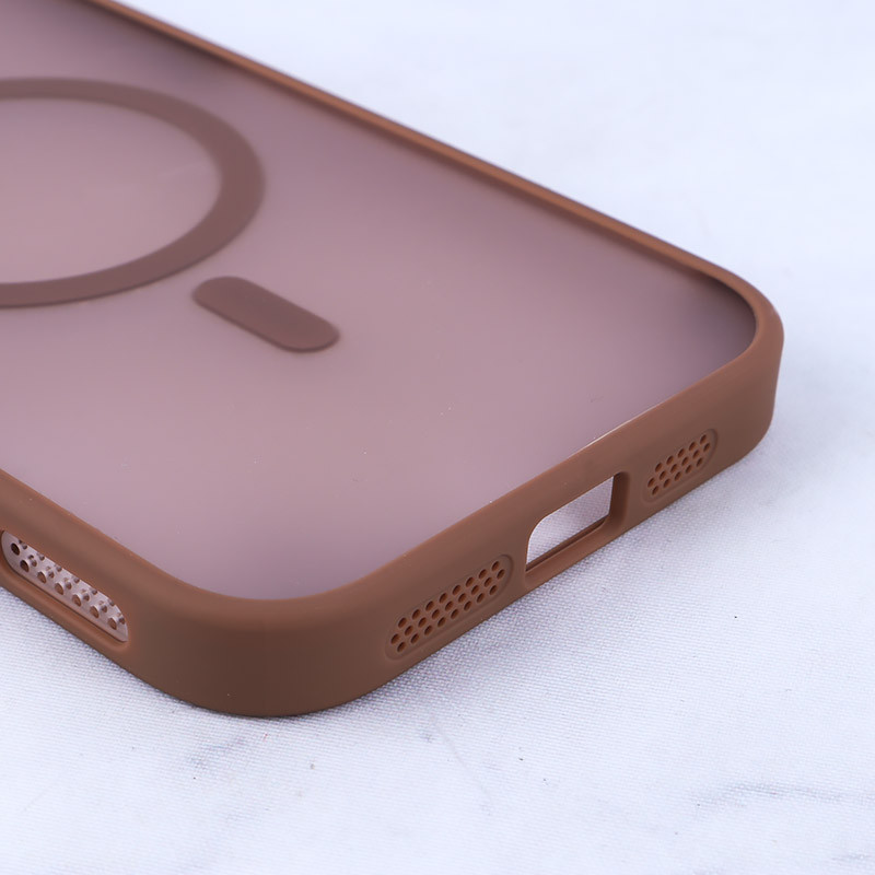 قاب مگ سیف استندشو با محافظ لنز رینگی آیفون iPhone 16 Pro Max پشت مات