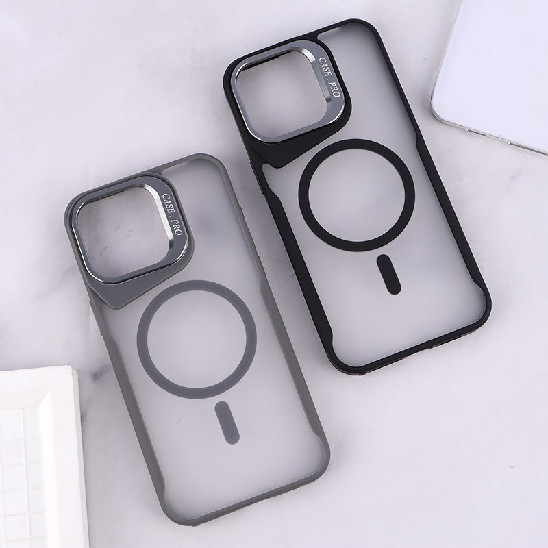 قاب مگ سیف Case.Pro آیفون iPhone 15 Pro Max استندشو پشت مات