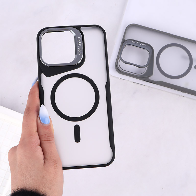 قاب مگ سیف Case.Pro آیفون iPhone 15 Pro Max استندشو پشت مات