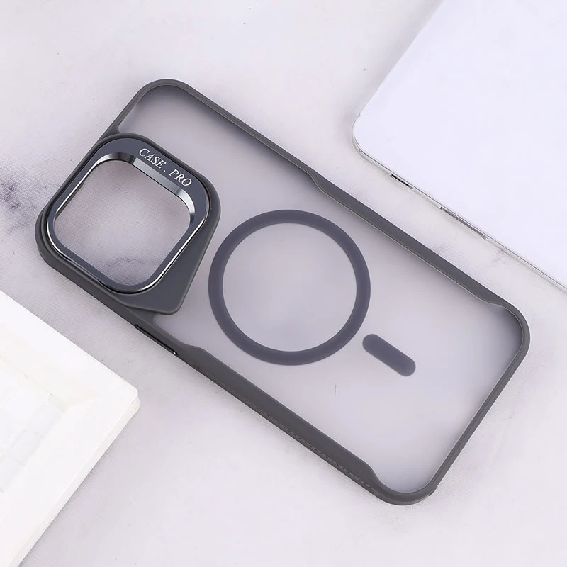 قاب مگ سیف Case.Pro آیفون iPhone 15 Pro Max استندشو پشت مات