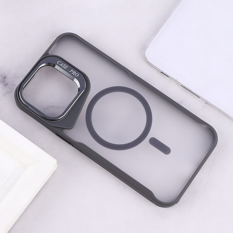 قاب مگ سیف Case.Pro آیفون iPhone 15 Pro Max استندشو پشت مات