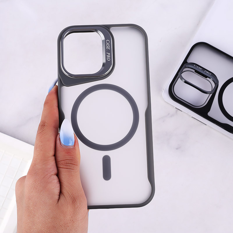 قاب مگ سیف Case.Pro آیفون iPhone 16 استندشو پشت مات