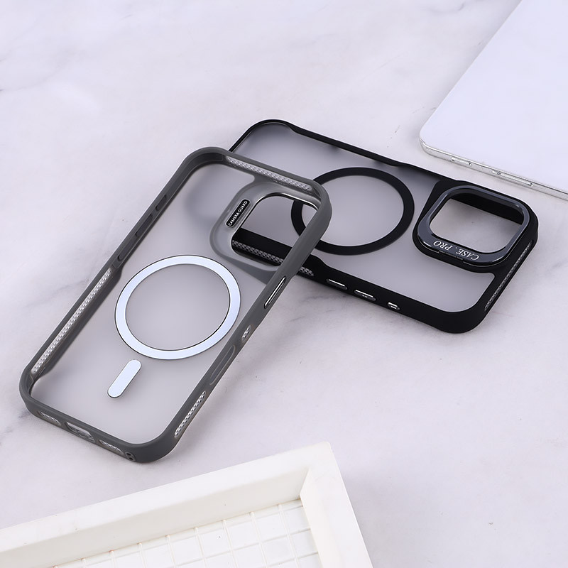 قاب مگ سیف Case.Pro آیفون iPhone 16 استندشو پشت مات