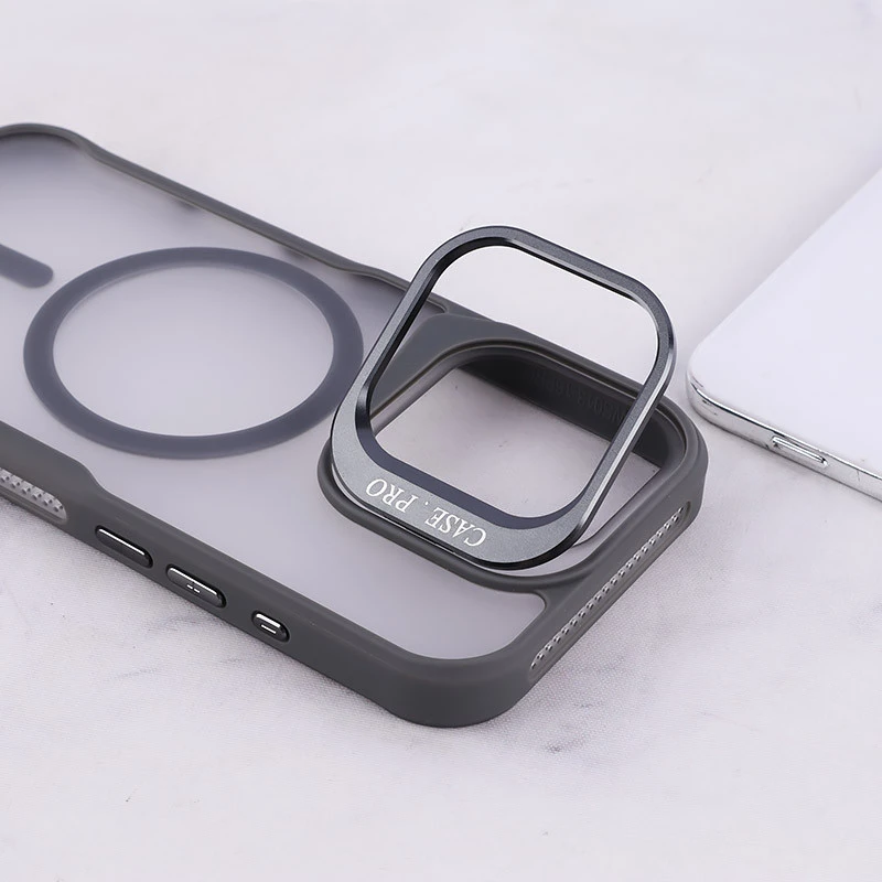 قاب مگ سیف Case.Pro آیفون iPhone 16 Pro استندشو پشت مات