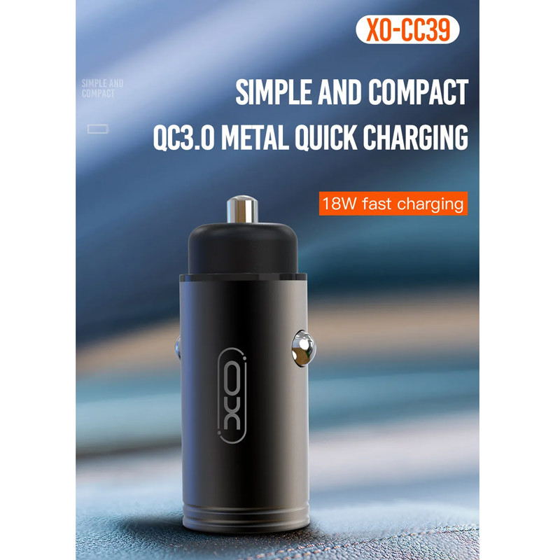 شارژر فندکی فست شارژ XO XO-CC39 3A QC3.0 18W