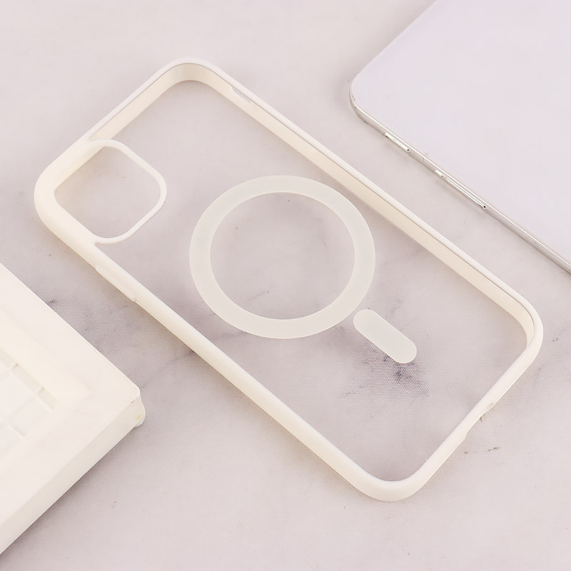 قاب PC شفاف دور رنگی مگ سیف iPhone 11