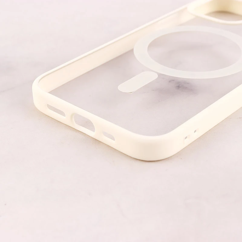 قاب PC شفاف دور رنگی مگ سیف iPhone 12 / 12 Pro
