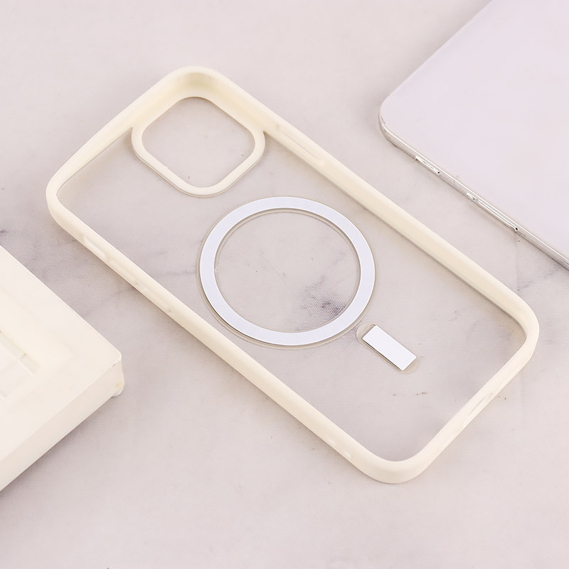 قاب PC شفاف دور رنگی مگ سیف iPhone 12 / 12 Pro