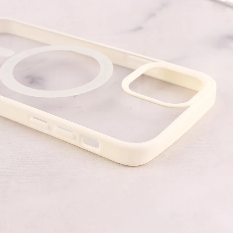 قاب PC شفاف دور رنگی مگ سیف iPhone 12 / 12 Pro