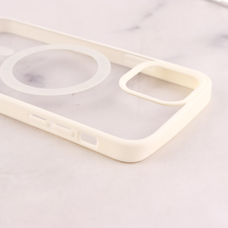 قاب PC شفاف دور رنگی مگ سیف iPhone 12 / 12 Pro