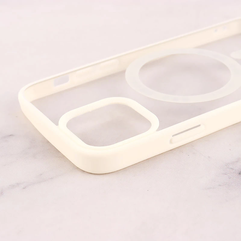 قاب PC شفاف دور رنگی مگ سیف iPhone 12 / 12 Pro