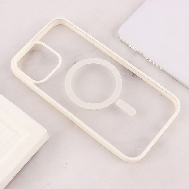 قاب PC شفاف دور رنگی مگ سیف iPhone 13 Pro Max