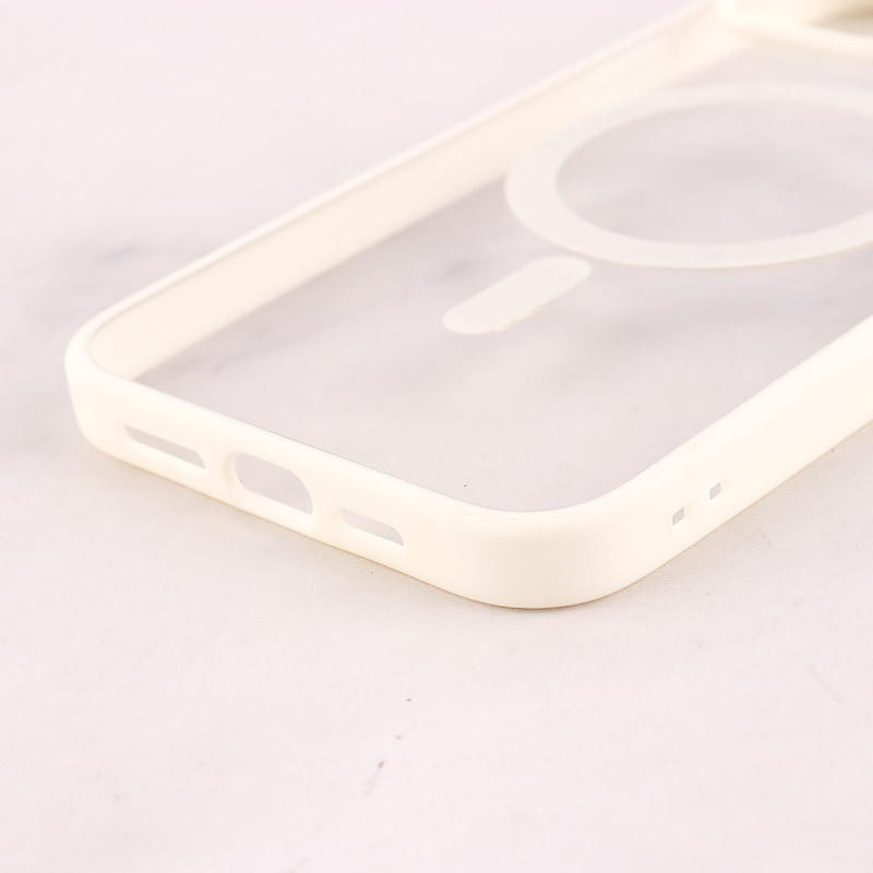 قاب PC شفاف دور رنگی مگ سیف iPhone 13 Pro Max