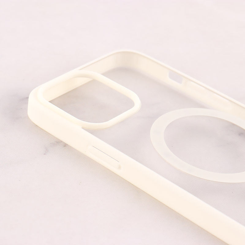 قاب PC شفاف دور رنگی مگ سیف iPhone 13 Pro Max