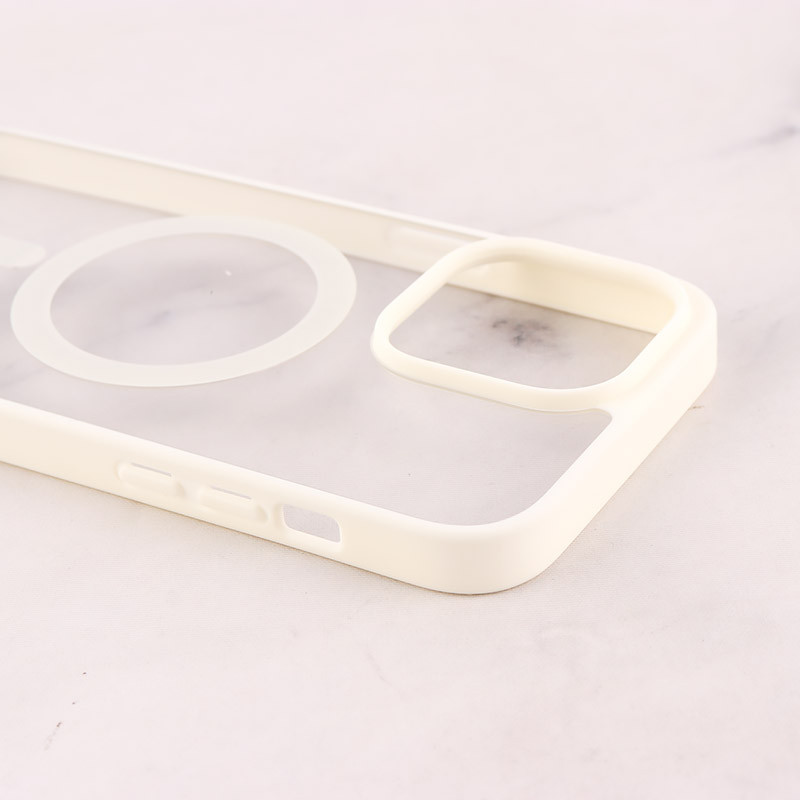 قاب PC شفاف دور رنگی مگ سیف iPhone 14 Pro Max