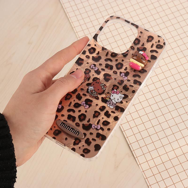 قاب IMD آیفون iPhone 15 Pro Max طرح Kitty برجسته براق