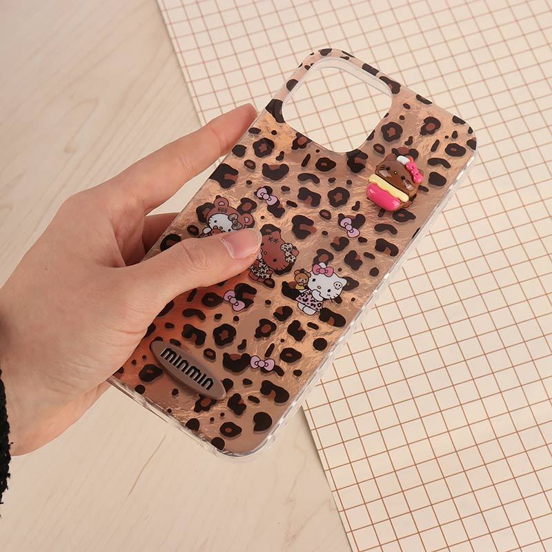 قاب IMD آیفون iPhone 13 Pro Max طرح Kitty برجسته براق