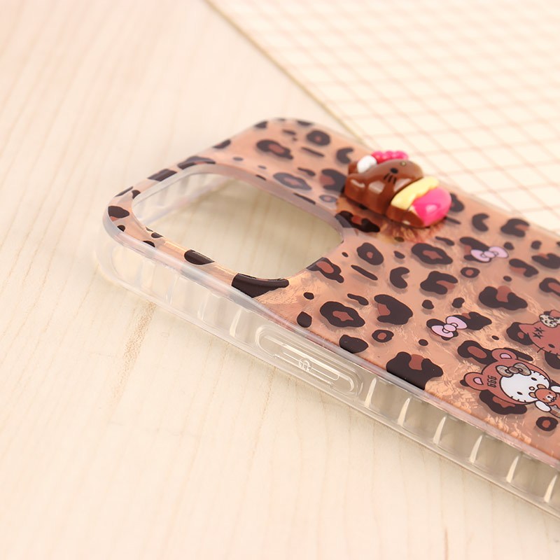 قاب IMD آیفون iPhone 13 Pro Max طرح Kitty برجسته براق
