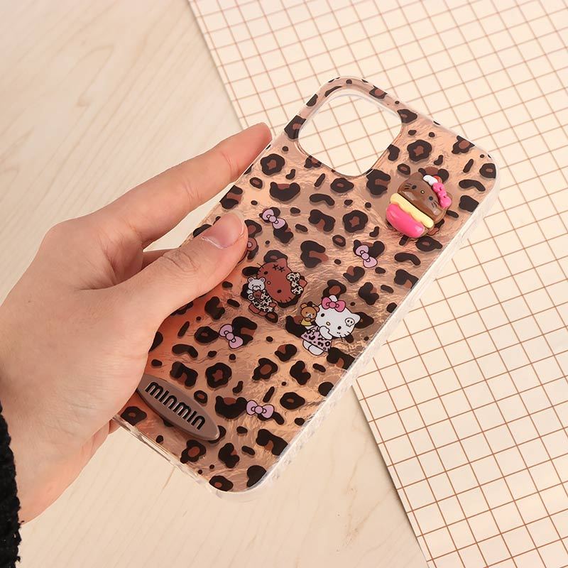 قاب IMD آیفون iPhone 12 / 12 Pro طرح Kitty برجسته براق