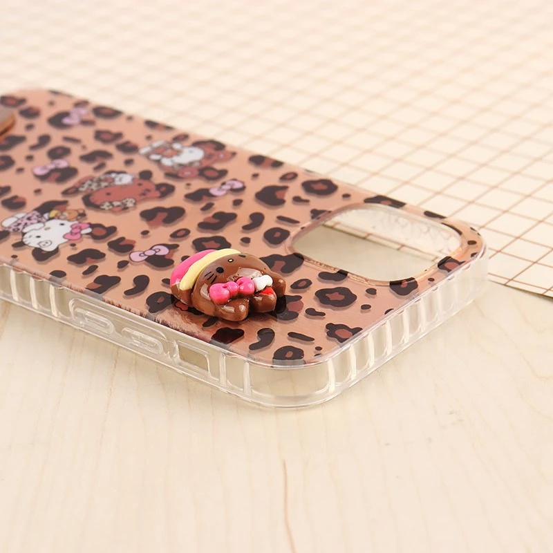 قاب IMD آیفون iPhone 12 / 12 Pro طرح Kitty برجسته براق