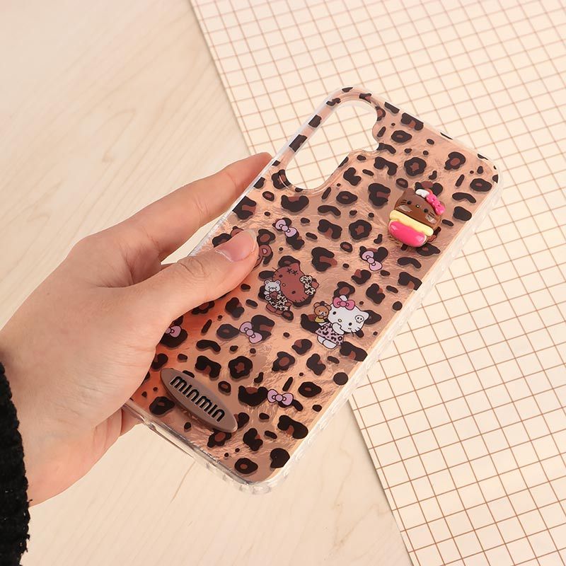 قاب IMD سامسونگ Galaxy S23 FE 5G طرح Kitty برجسته براق