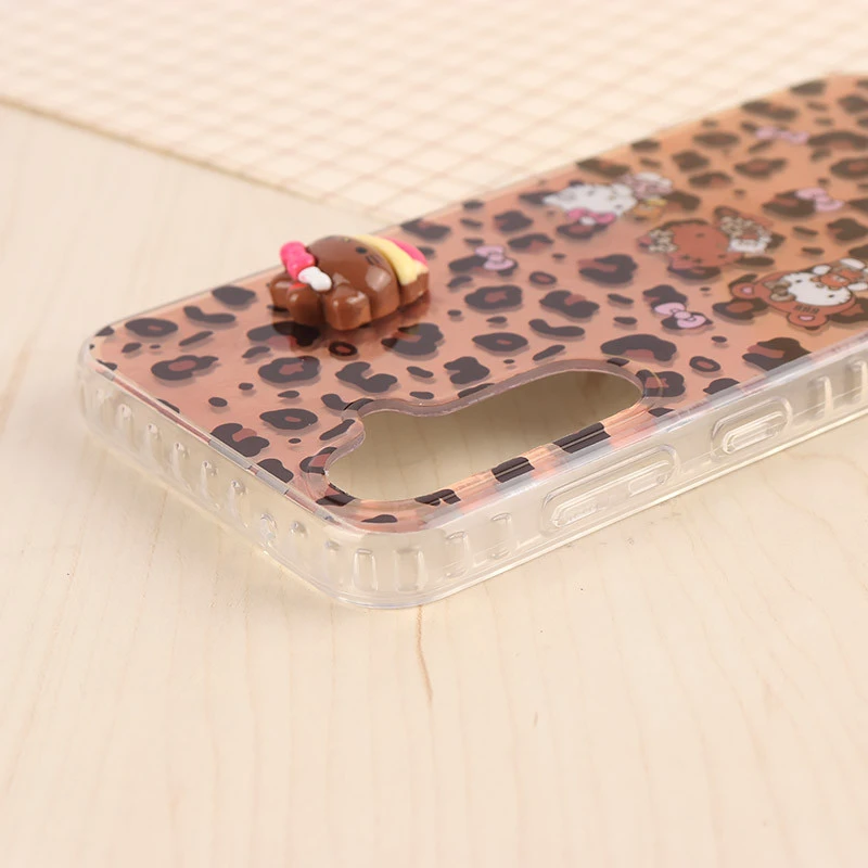 قاب IMD سامسونگ Galaxy S23 FE 5G طرح Kitty برجسته براق