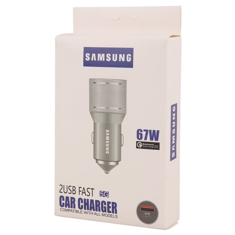 شارژر فندکی فست شارژ Samsung YSC-88 QC3.0 PD 3A 18W