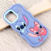 قاب سیلیکونی آیفون iPhone 12 Pro Max عروسکی برجسته طرح Stitch