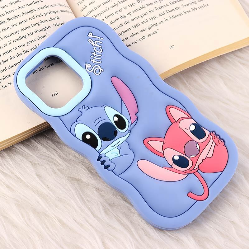 قاب سیلیکونی آیفون iPhone 12 Pro Max عروسکی برجسته طرح Stitch