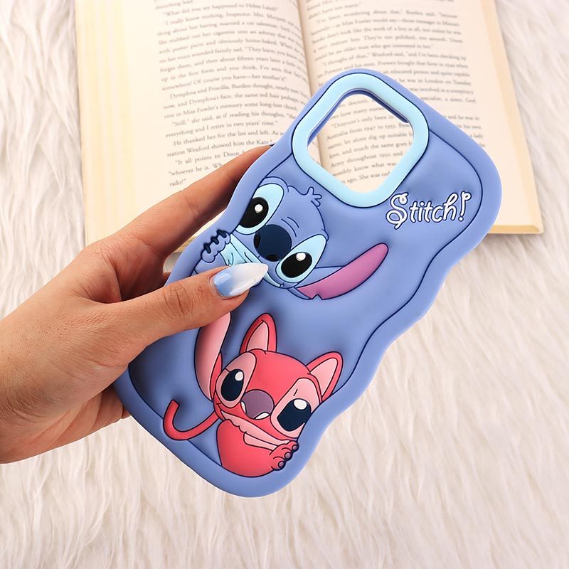 قاب سیلیکونی آیفون iPhone 12 Pro Max عروسکی برجسته طرح Stitch