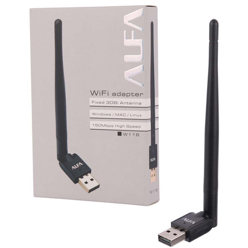 کارت شبکه بی سیم آنتن دار Alfa W116 150Mbps