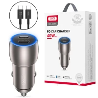 شارژر فندکی فست شارژ XO XO-CC51 3A PD 20W + کابل تبدیل تایپ سی