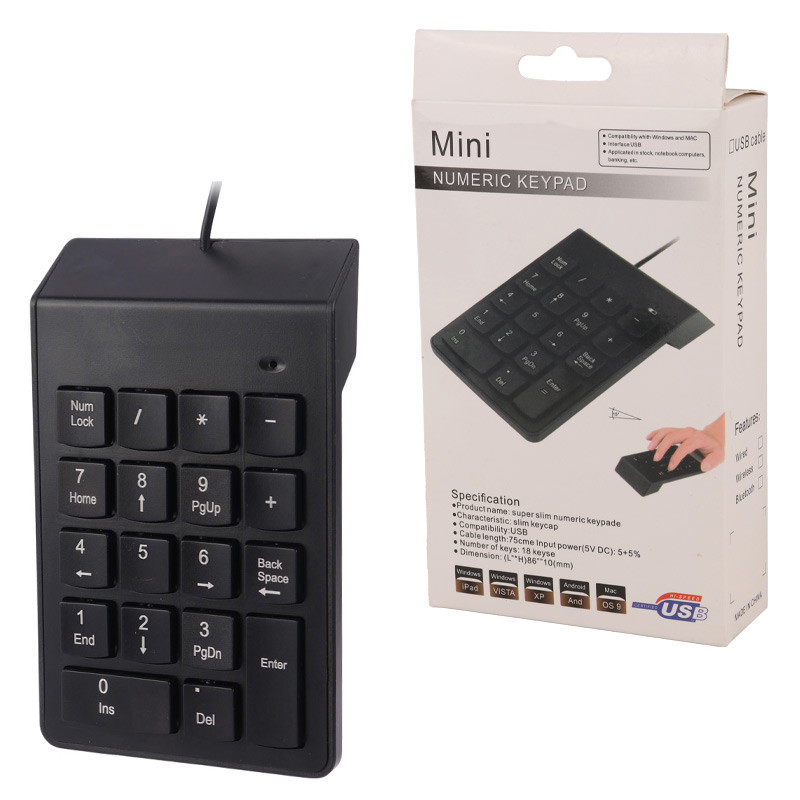 کیبورد اعداد Mini Numeric 18-Keys