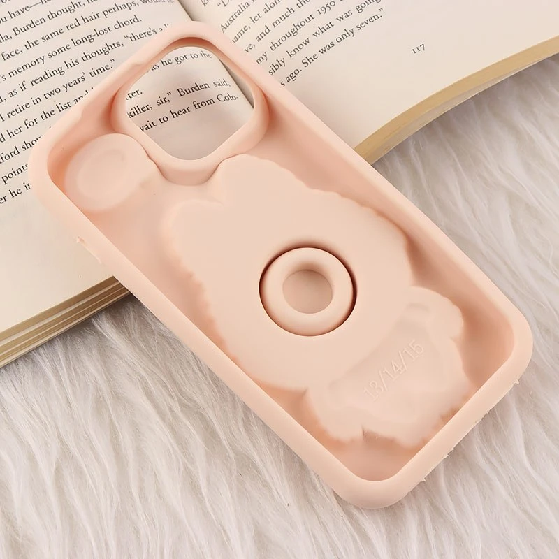 قاب سیلیکونی آیفون iPhone 13 / 14 پاپ سوکت دار طرح Labubu