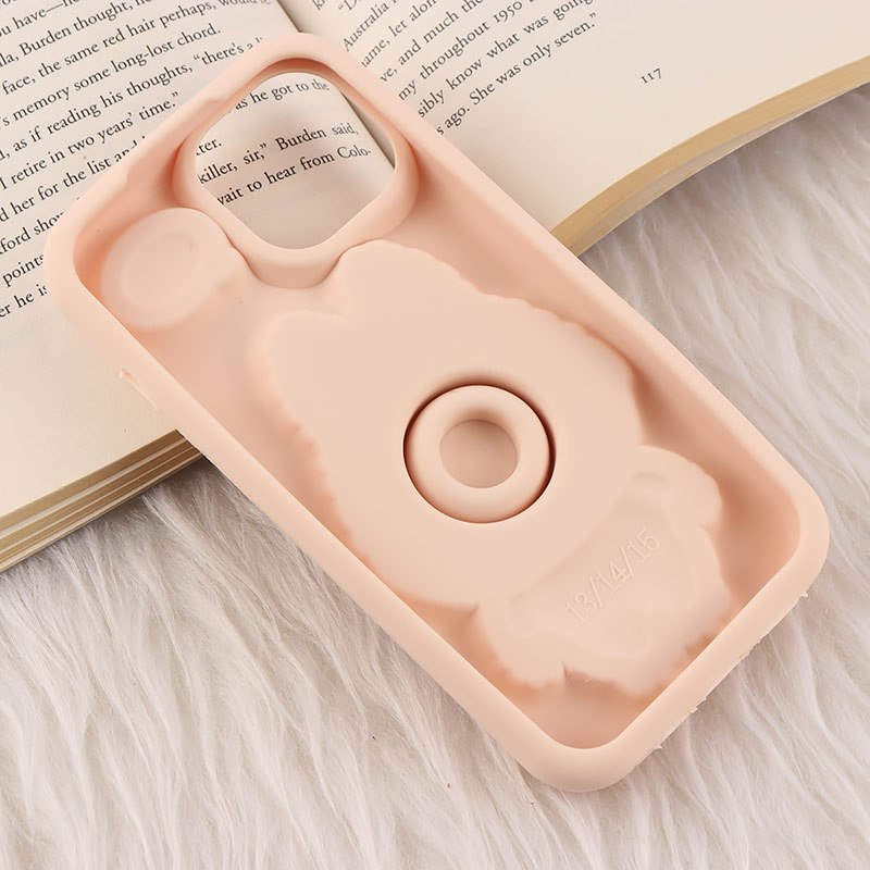 قاب سیلیکونی آیفون iPhone 13 / 14 پاپ سوکت دار طرح Labubu