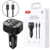 شارژر فندکی + FM Player بلوتوثی XO XO-BCC17 + کابل آیفونی