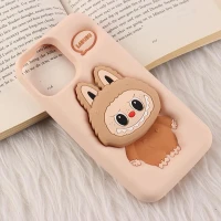 قاب سیلیکونی آیفون iPhone 12 Pro Max پاپ سوکت دار طرح Labubu