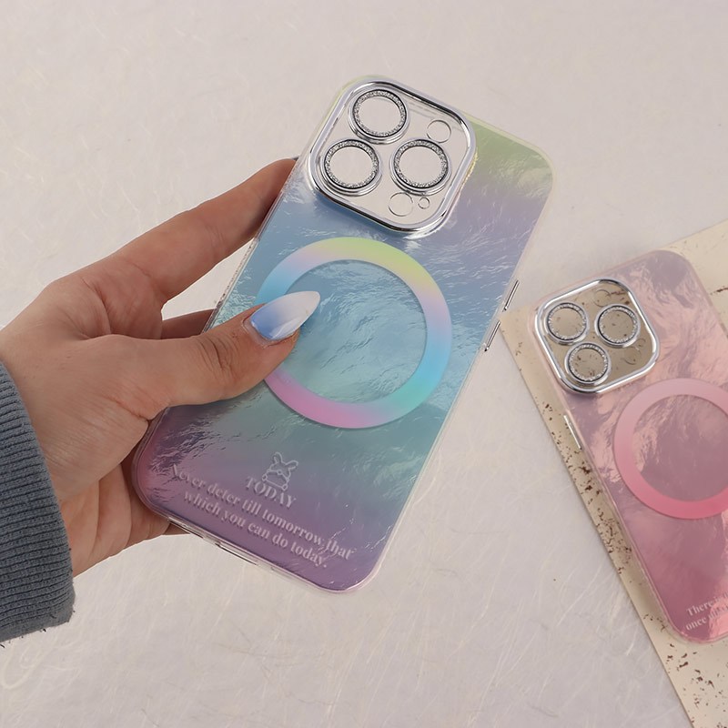 قاب هولوگرامی مگ سیف آیفون iPhone 16 Pro محافظ لنزدار