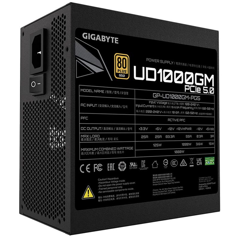 پاور ماژولار گیگابایت GIGABYTE UD1000GM Gold 1000W