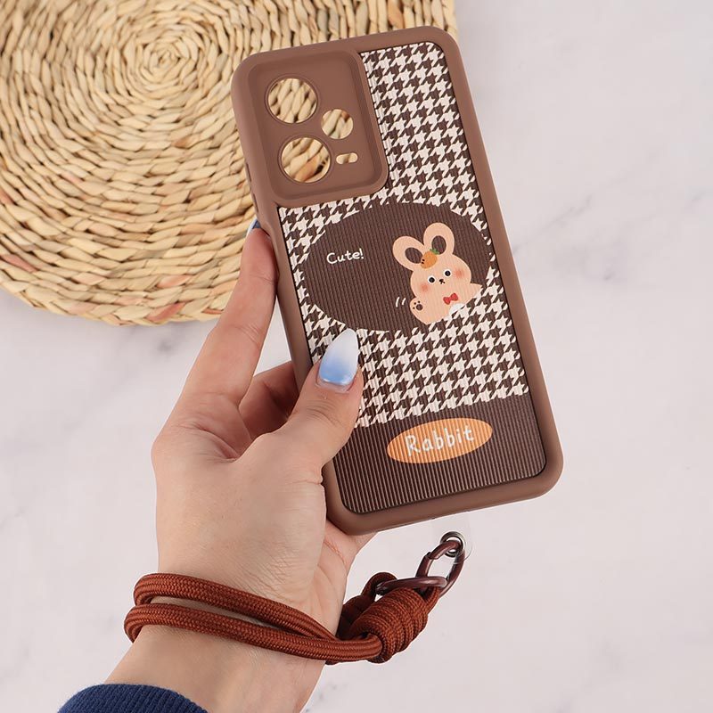 قاب کبریتی سولید شیائومی Redmi Note 12 Pro 5G محافظ لنزدار با بند مچی