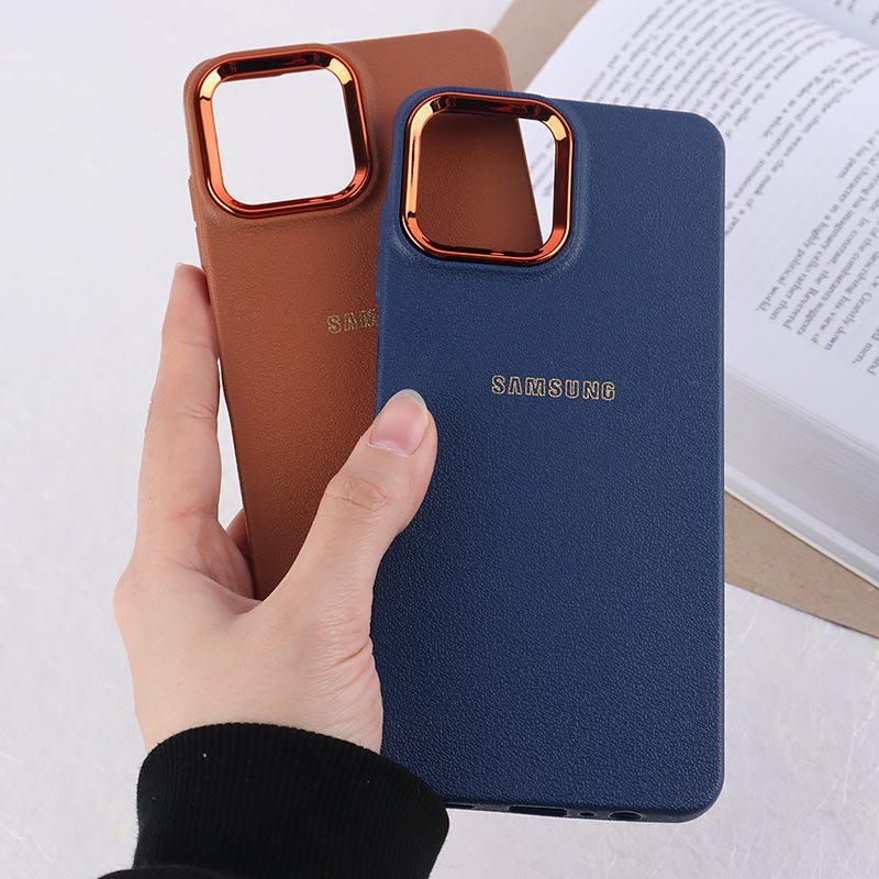 قاب ژله ای سامسونگ Galaxy A06 دور محافظ متال لوگودار