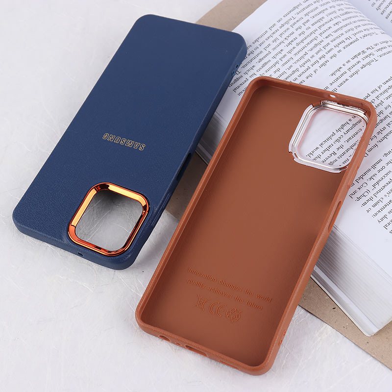 قاب ژله ای سامسونگ Galaxy A06 دور محافظ متال لوگودار