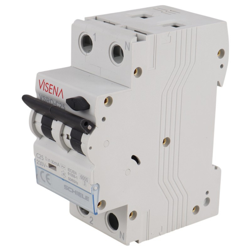 فیوز مینیاتوری دو پل 25 آمپر VISENA VSRO-C25