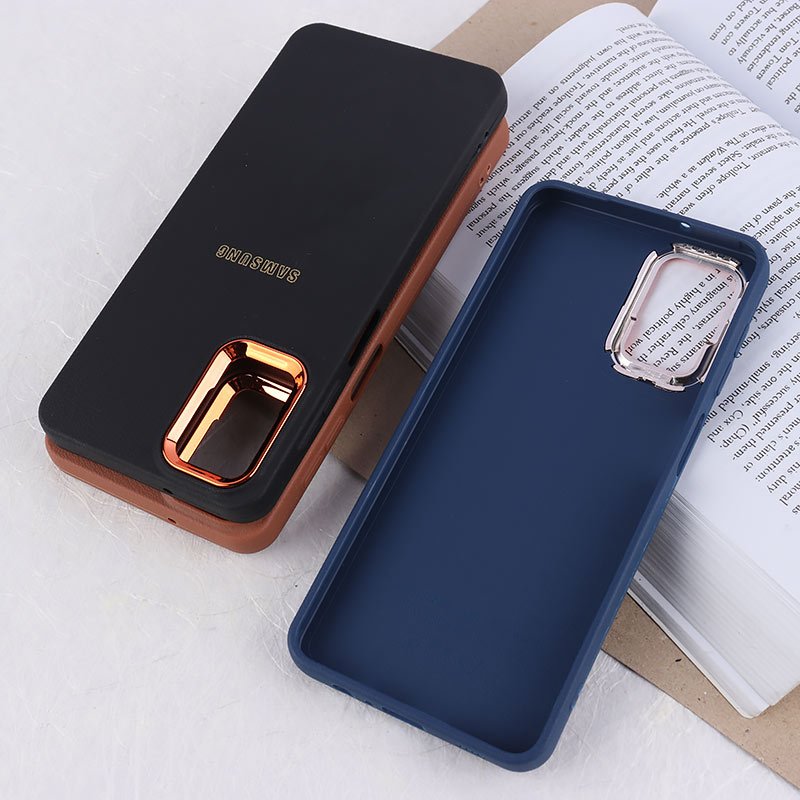 قاب ژله ای سامسونگ Galaxy A12 / M12 دور محافظ متال لوگودار