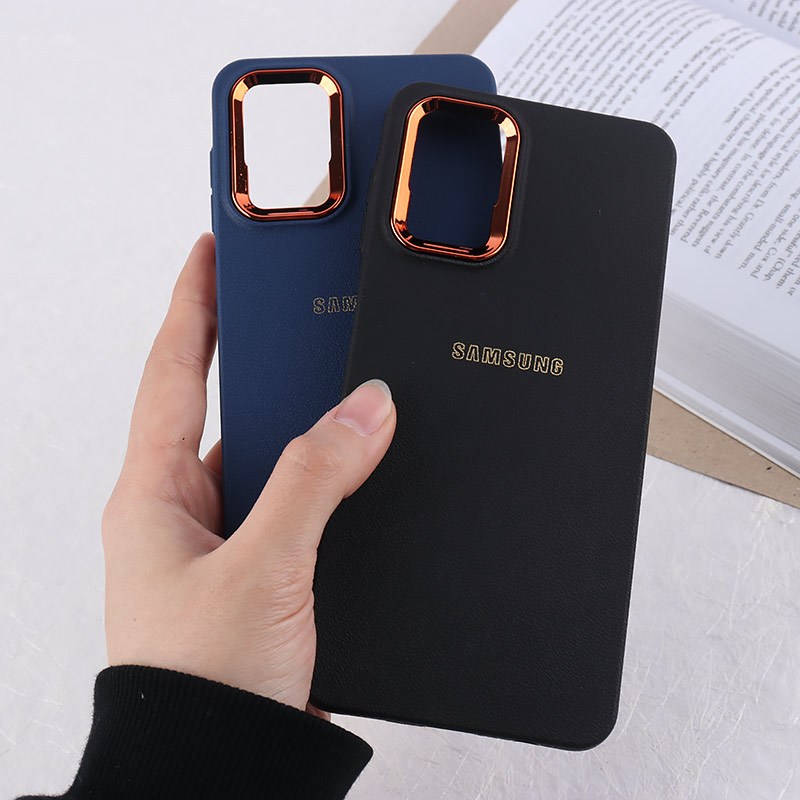 قاب ژله ای سامسونگ Galaxy A12 / M12 دور محافظ متال لوگودار