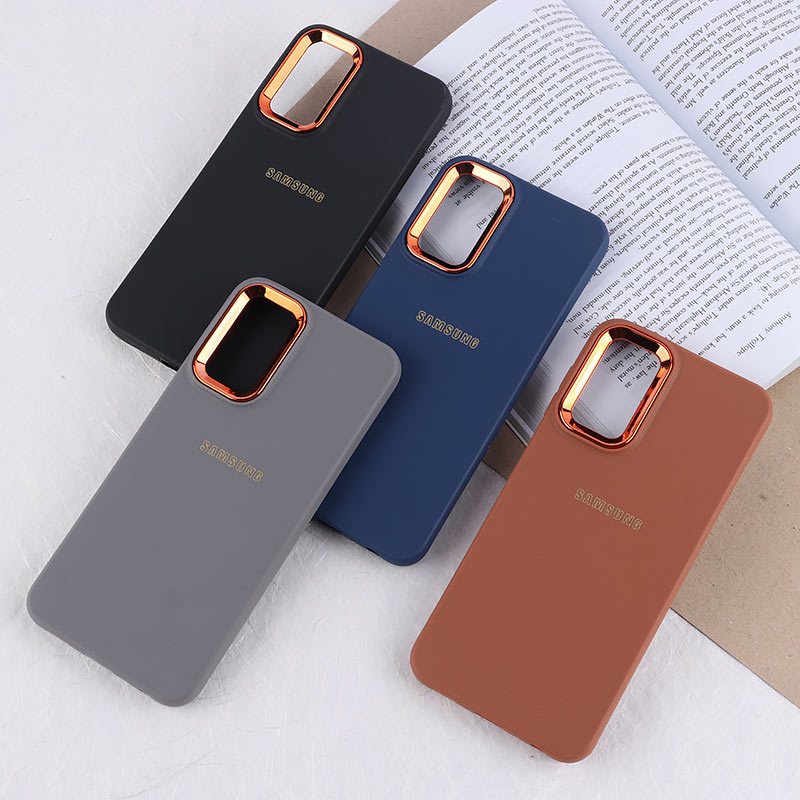 قاب ژله ای سامسونگ Galaxy A13 4G دور محافظ متال لوگودار