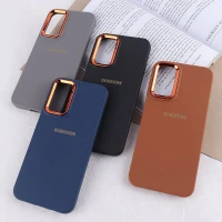 قاب ژله ای سامسونگ Galaxy A14 4G / A14 5G دور محافظ متال لوگودار